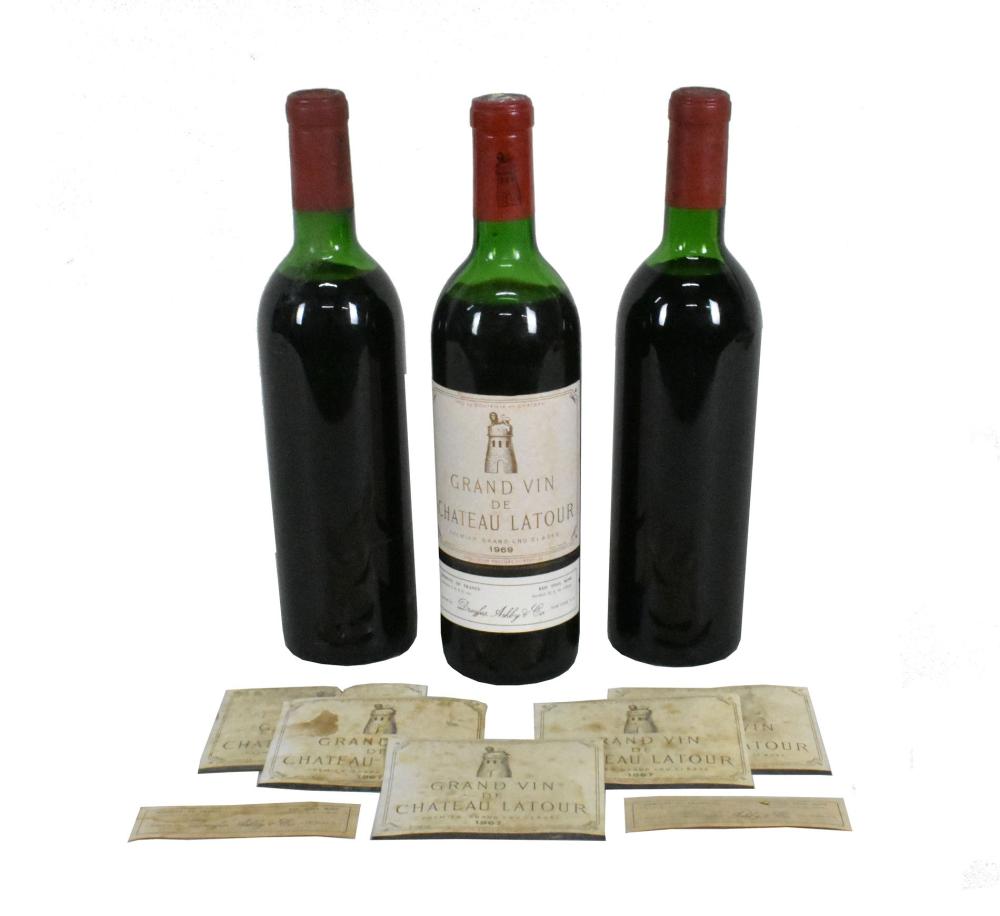 THREE BOTTLES OF GRAND VIN DE