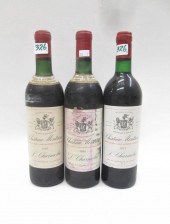 THREE BOTTLES OF VINTAGE FRENC