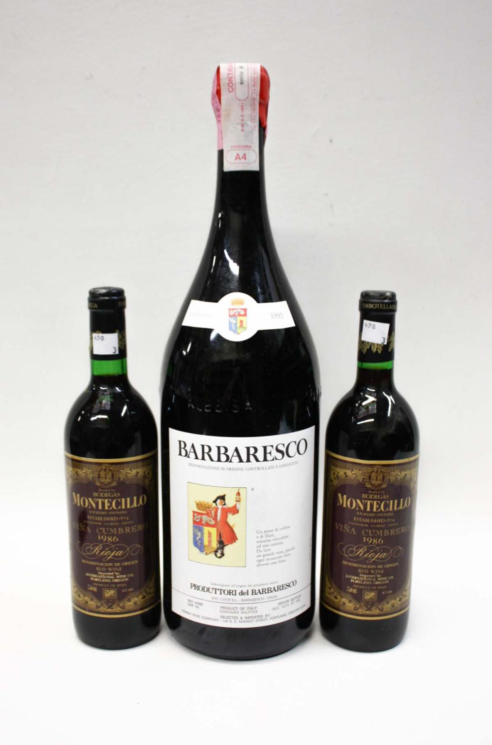 THREE BOTTLES OF VINTAGE ITALIAN