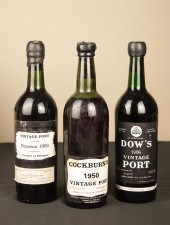 THREE BOTTLES OF VINTAGE PORTT