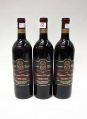 THREE BOTTLES OF VINTAGE RED W