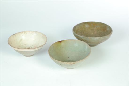 THREE BOWLS.  China  early