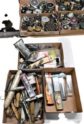 THREE BOX LOTS OF FISHING LURE