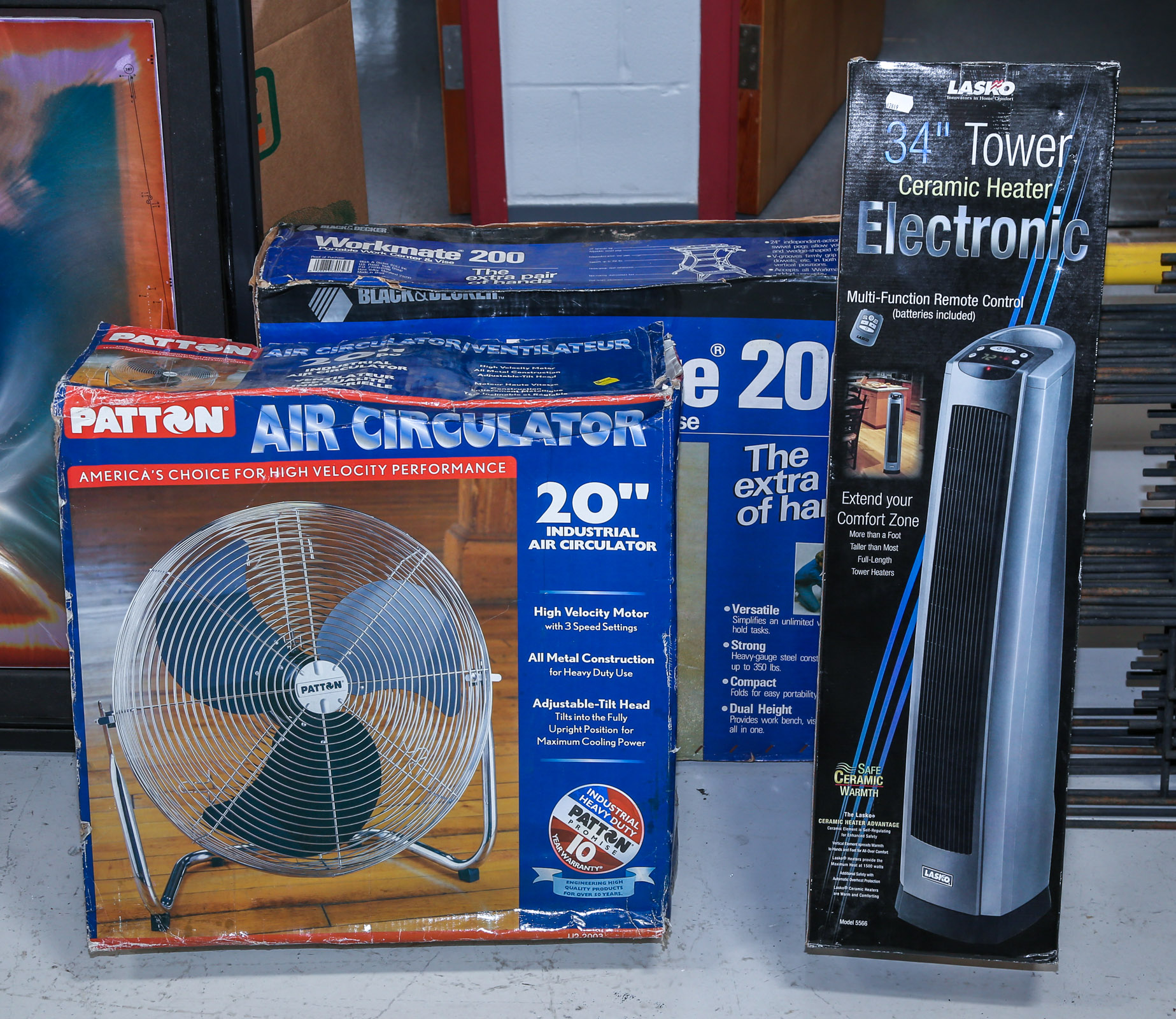 THREE BOXED HOUSEHOLD ITEMS