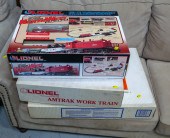 THREE BOXED LIONEL TRAIN SETS