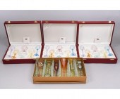 Three boxed sets of 6 cordial