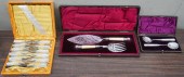 THREE BOXED SILVERPLATE FLATWA