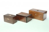 THREE BOXES.  European  19th c