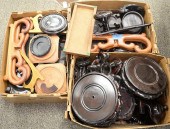 THREE BOXES OF ASIAN STANDS, T