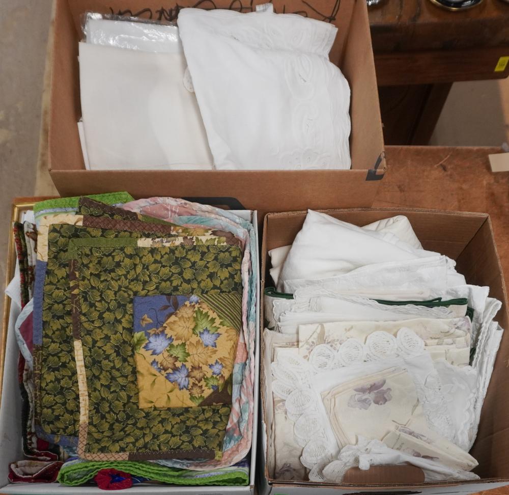 THREE BOXES OF ASSORTED TABLE