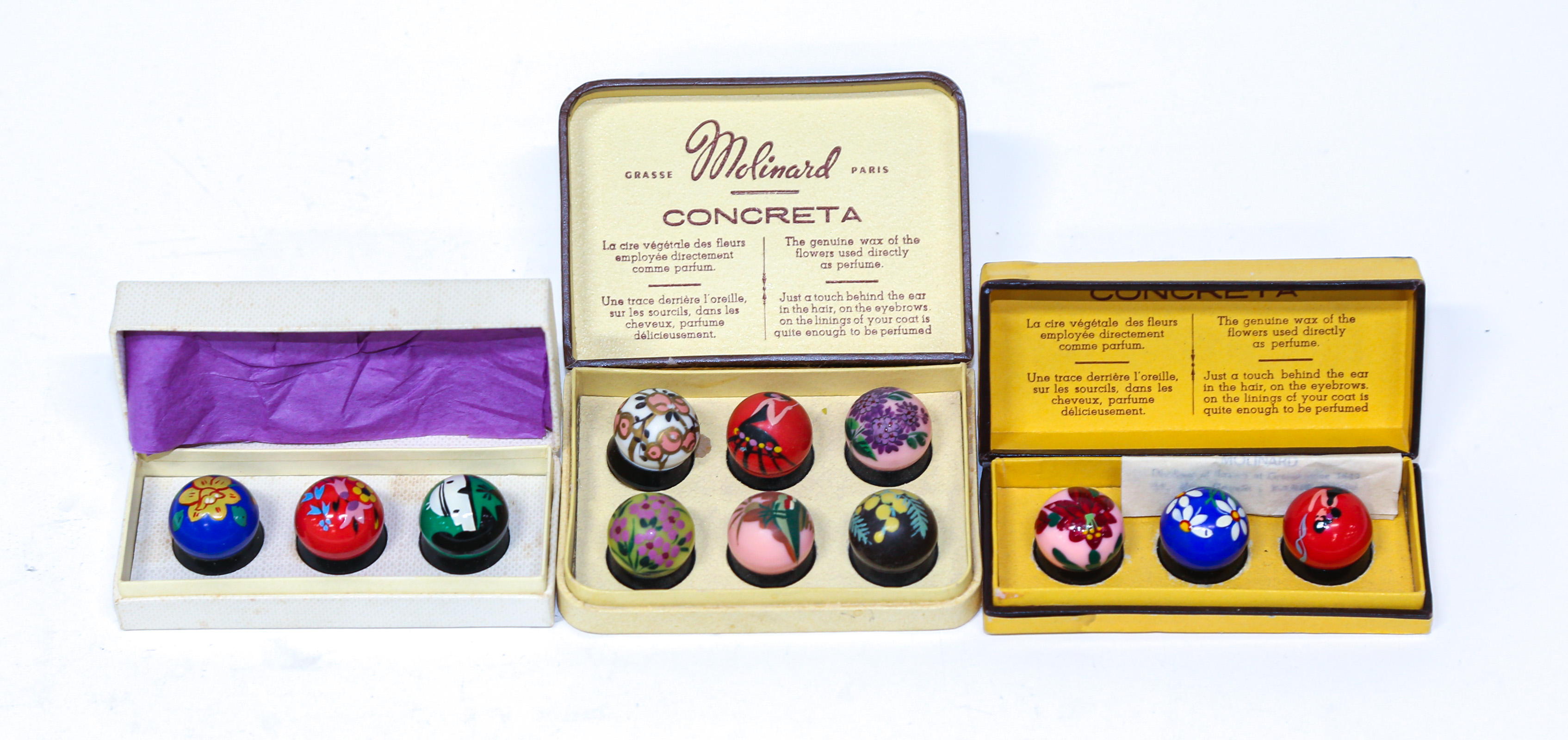 THREE BOXES OF MOLINARD GRASSE
