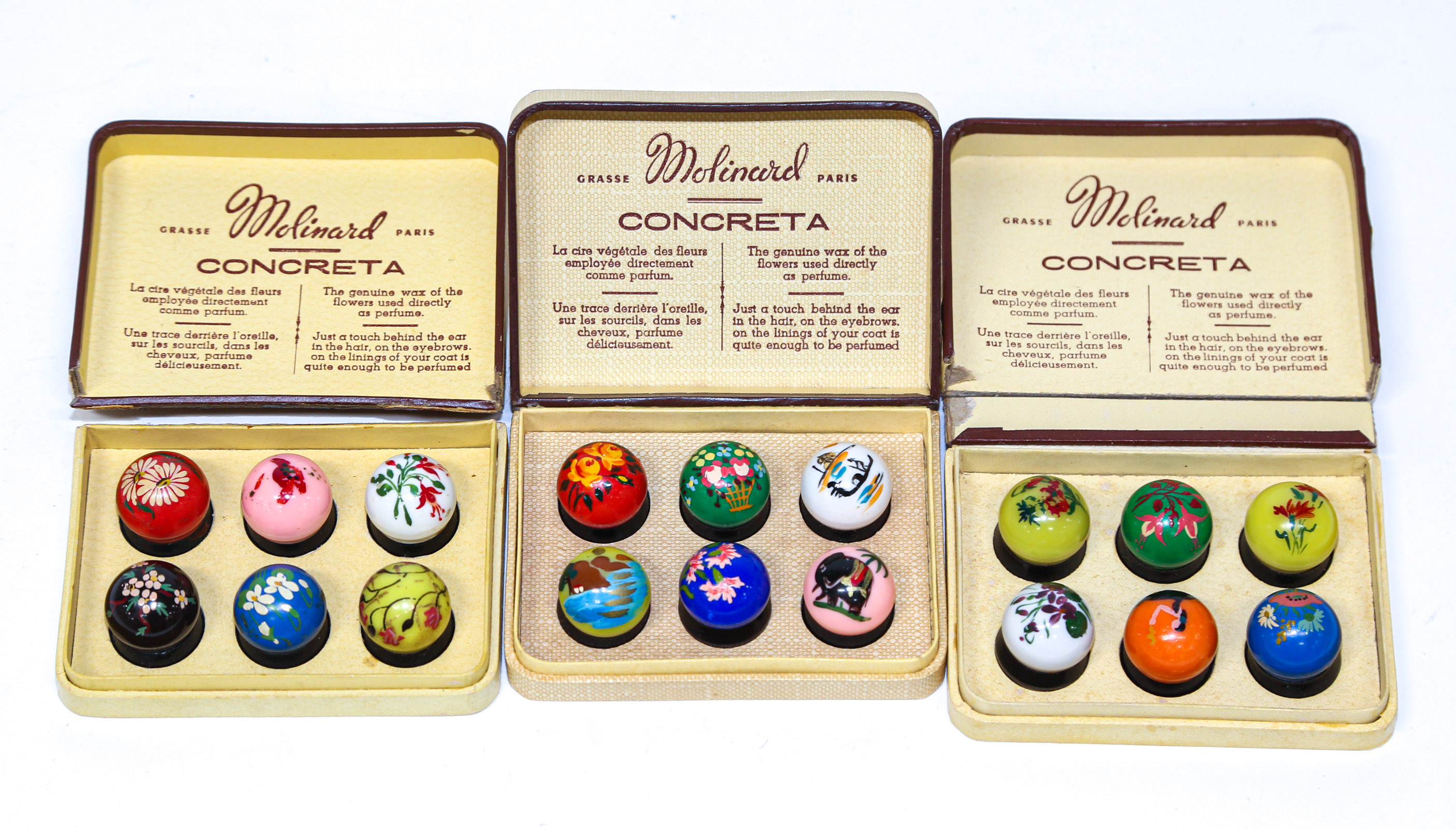 THREE BOXES OF MOLINARD GRASSE