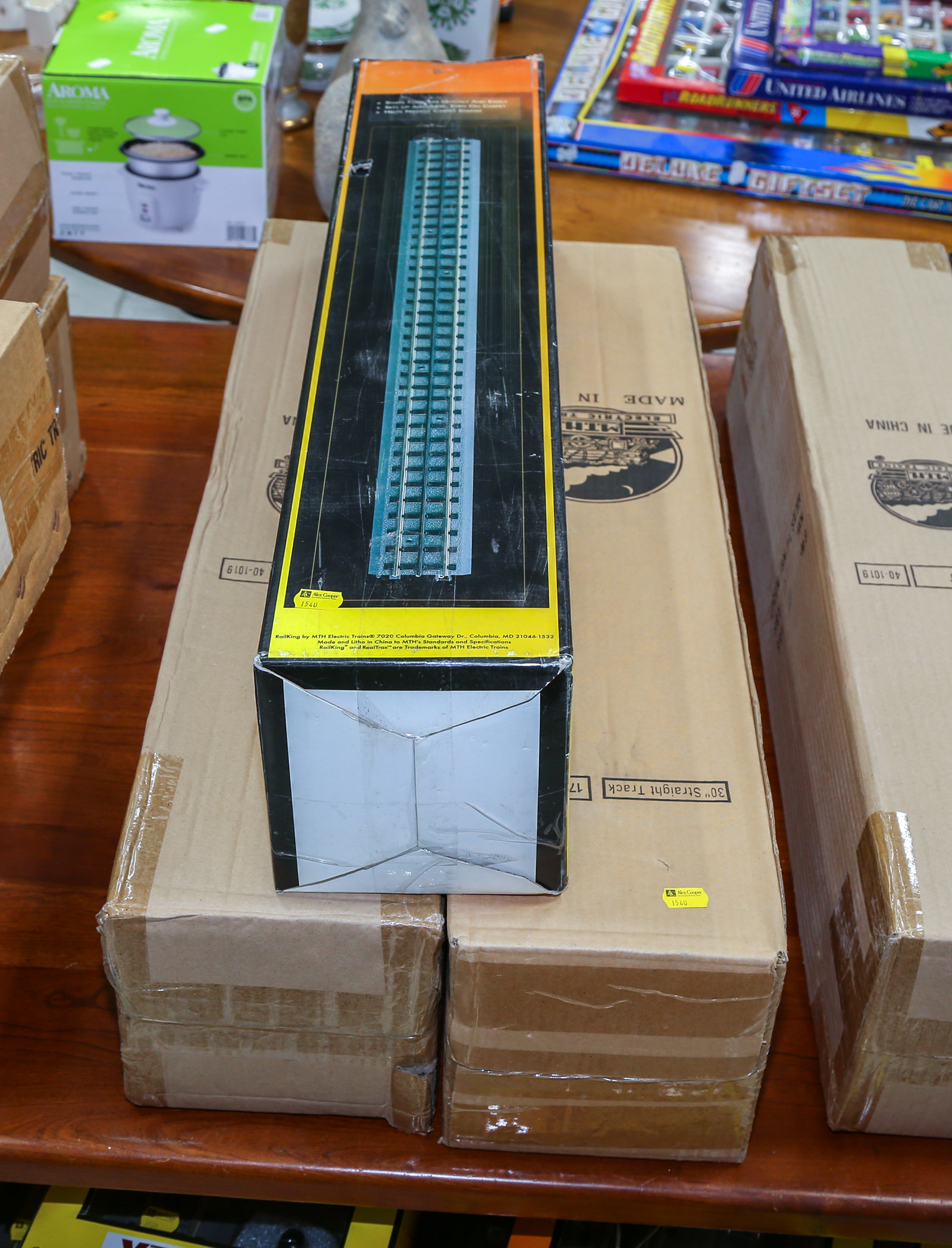 THREE BOXES OF MTH 30 IN.