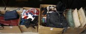 THREE BOXES OF PURSES, SCARVES