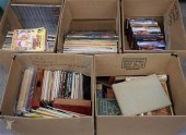 THREE BOXES OF RECORDS, A BOX