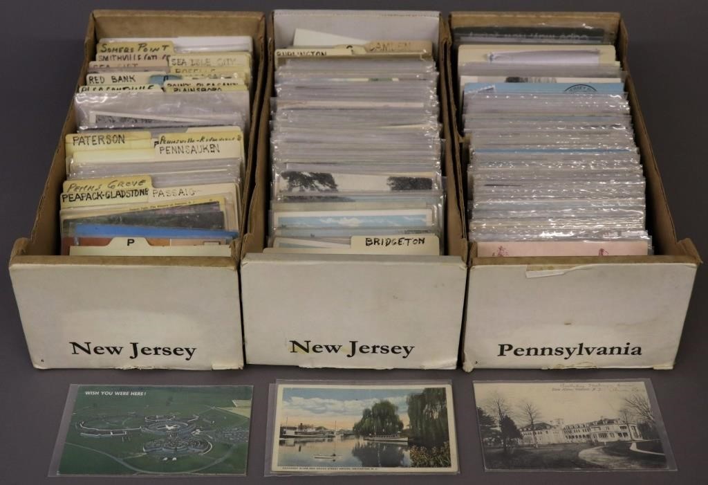 Three boxes of vintage pictorial