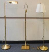 THREE BRASS FINISH ADJUSTABLE
