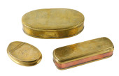 + THREE BRASS TOBACCO AND OTHE