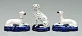 Three British ceramic dogs: pa