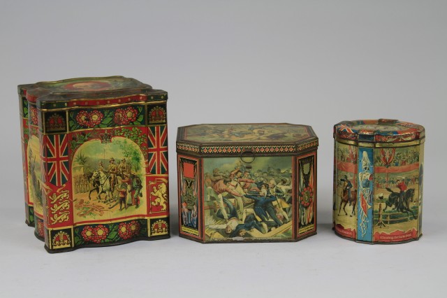 THREE BRITISH EMPIRE TINS
