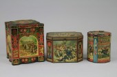 THREE BRITISH EMPIRE TINS Lith