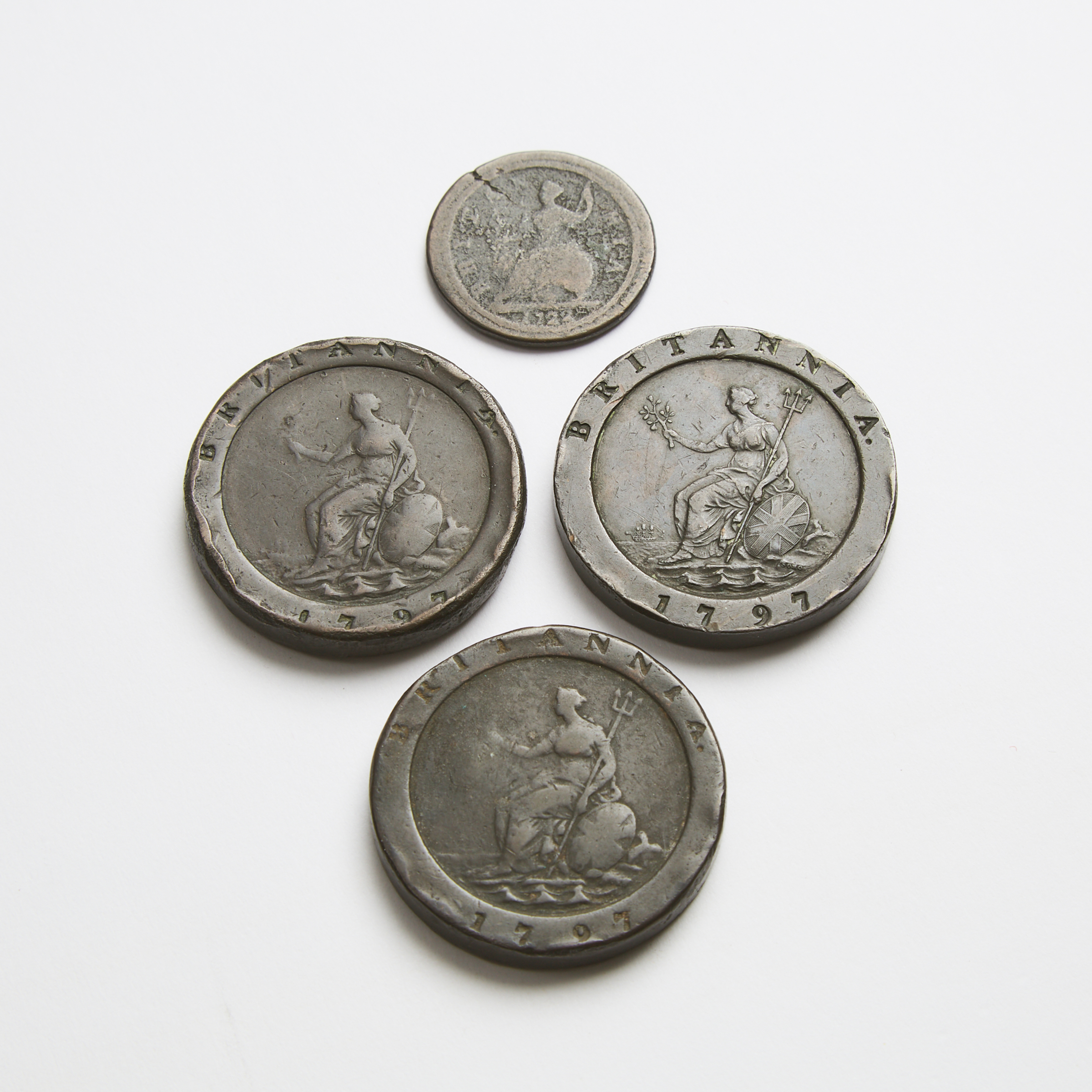 Three British George III AE