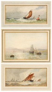 Three British marine watercolo