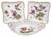 THREE BRITISH PORCELAIN DISHES