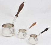 THREE BRITISH SILVER BRANDY WA