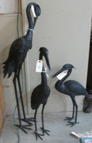 THREE BRONZE WILDLIFE SCULPTURES