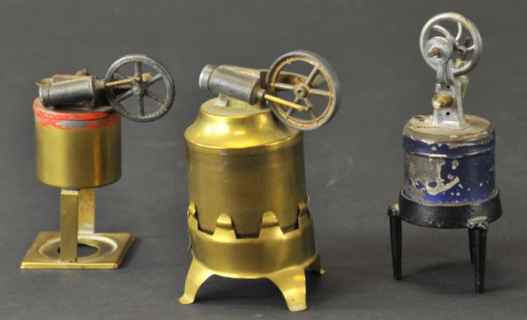 THREE BUCKNER STEAM TOYS Two made