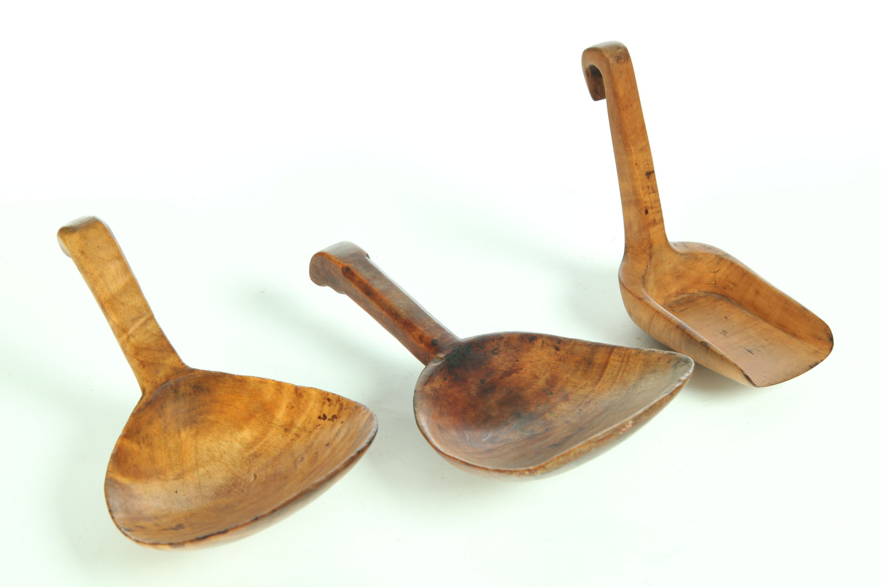 THREE BUTTER PADDLES.  American 