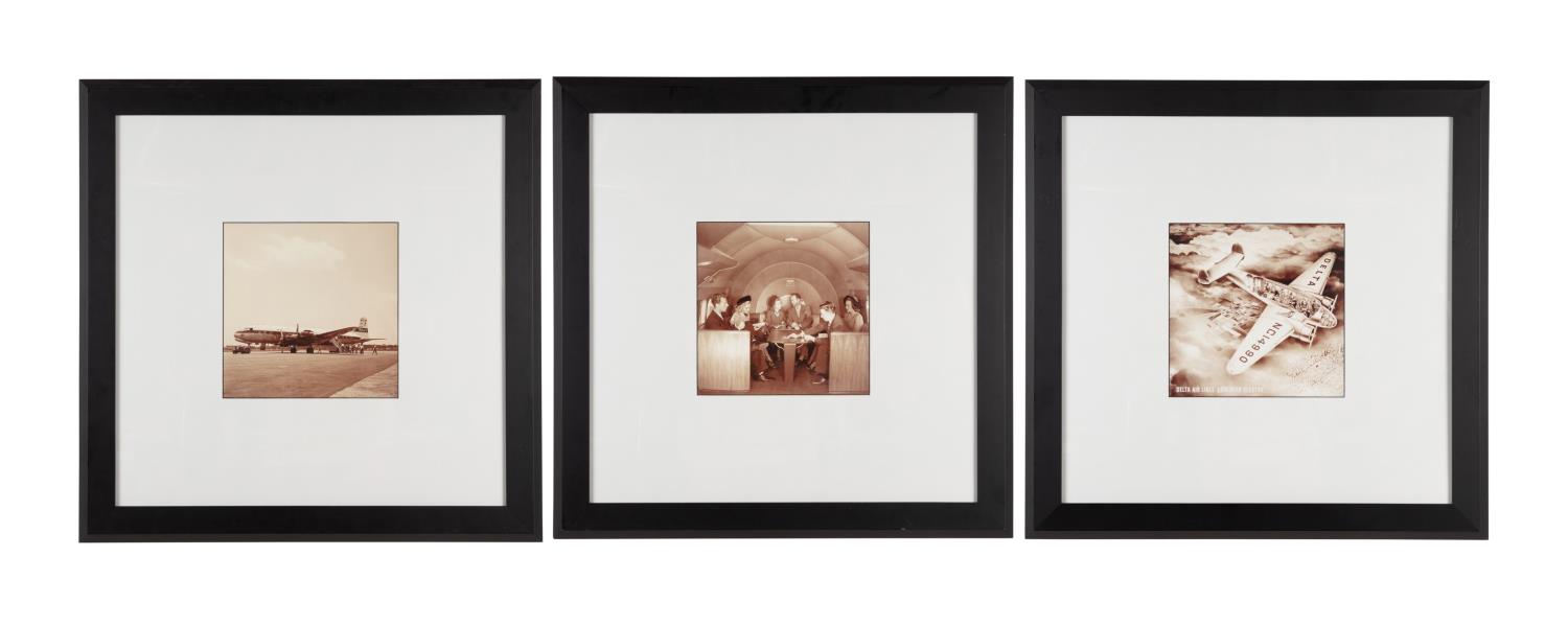 THREE B&W FRAMED DELTA