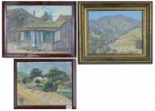 THREE CALIFORNIA PAINTINGS: CA