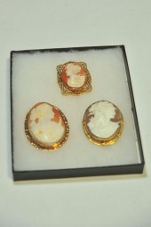THREE CAMEOS. All Victorian ca