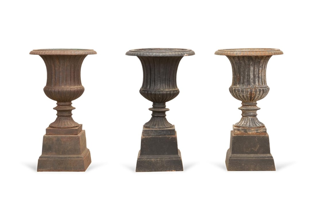 THREE CAMPAGNA CAST IRON GARDEN