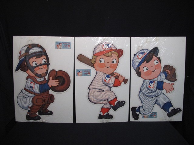 Three Campbell's soup baseball