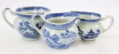 THREE CANTON BLUE AND WHITE PO