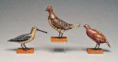 Three Carl Forslund decoys: ca