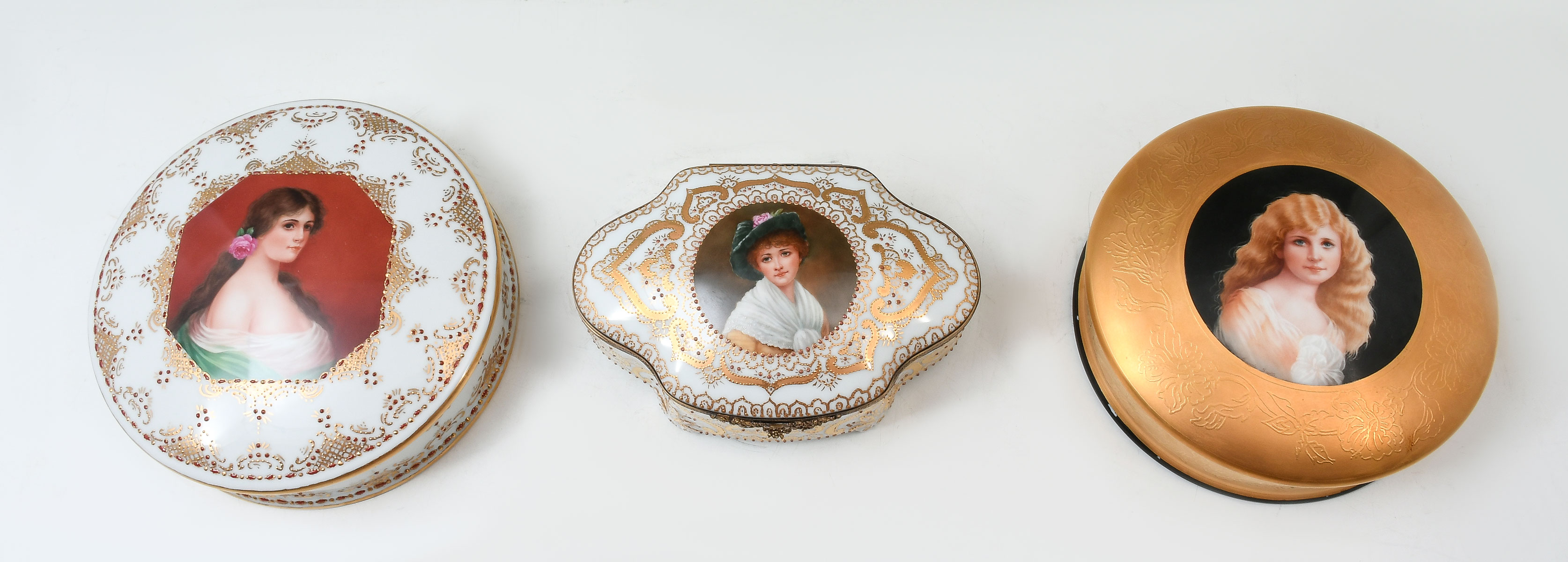 THREE CAROLE SCOTT PAINTED