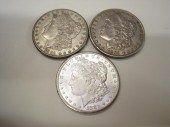THREE CARSON CITY SILVER MORGA