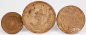THREE CARVED EAGLE BUTTERPRINT
