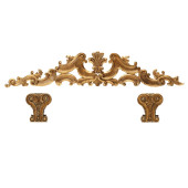 THREE CARVED GILTWOOD ARCHITEC