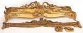Three carved giltwood window p