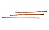 THREE CARVED MEXICAN WALKING S