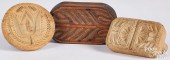 THREE CARVED TULIP BUTTERPRINT