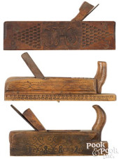 THREE CARVED WOOD MOLDING PLAN