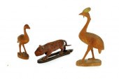 THREE CARVINGS. Angola  1850-1