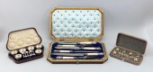 THREE CASED ENGLISH SILVER TAB