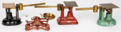THREE CAST IRON AND BRASS COUN